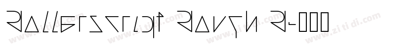 Rollerscript Rough R字体转换